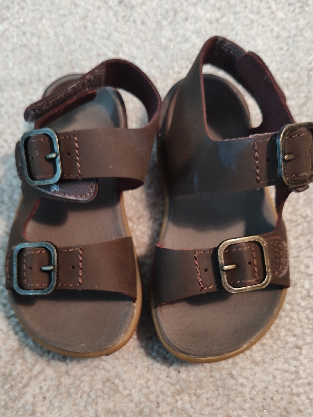 Merrell Brown Double Buckle Kids Sandals
